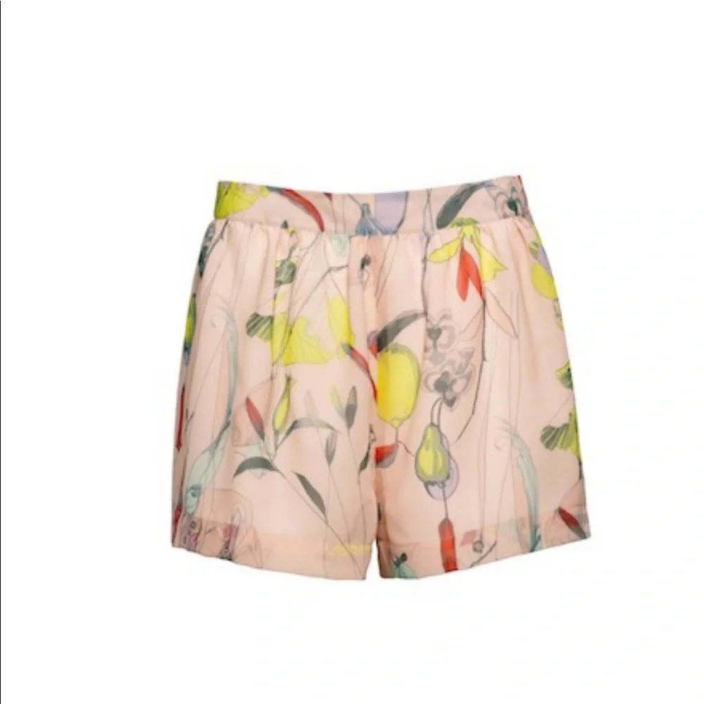 🌴 H&M Silky Floral Print Blouse And Shorts Set - Picture 3 of 14